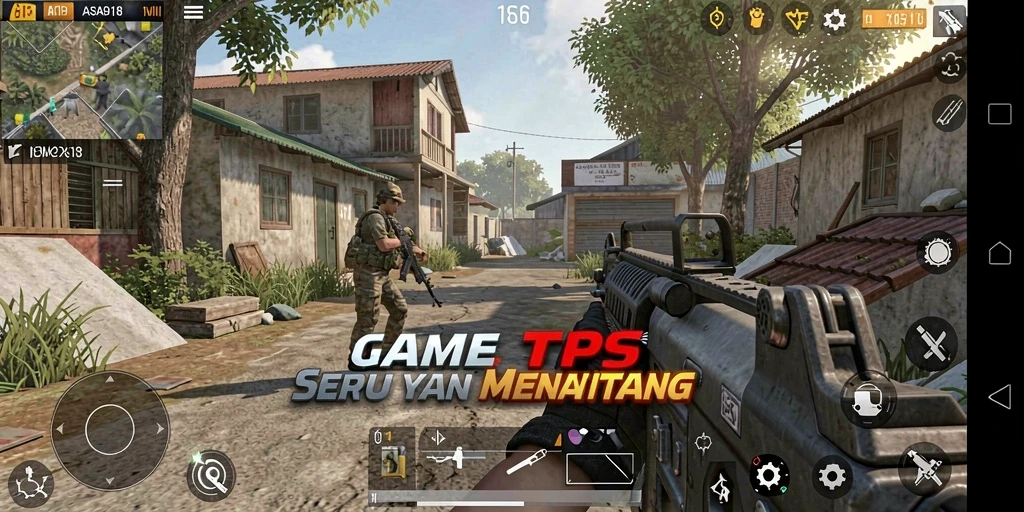 Tampilan gameplay seru dalam ASIA918 dengan aksi TPS yang intens.
