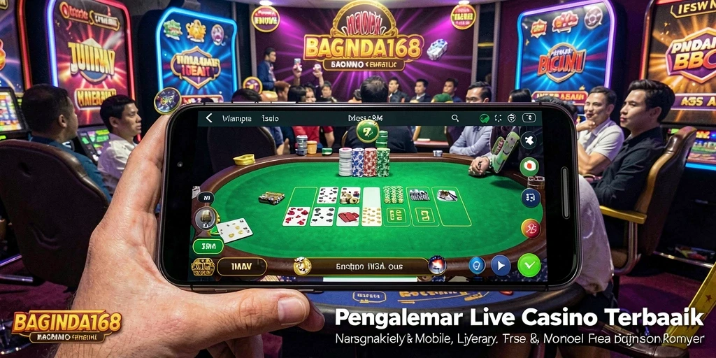 Tampilan gameplay Live Casino yang mendebarkan di BAGINDA168.