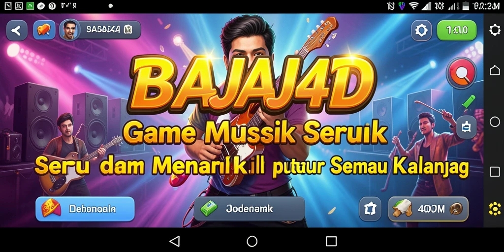 Tampilan gameplay menarik dari BAJAJ4D yang menunjukkan keseruan bermain musik.