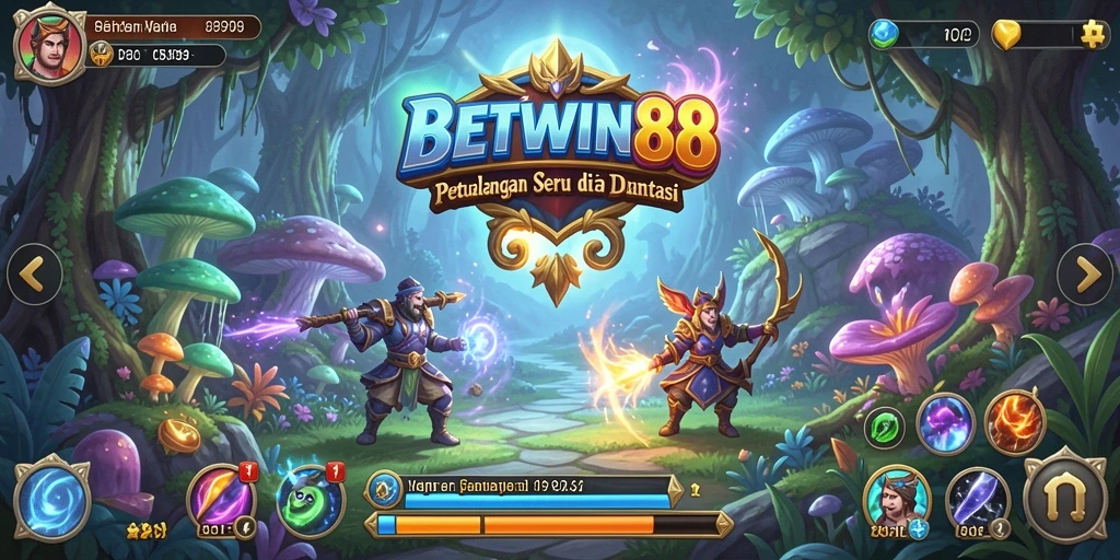 Screenshot utama BETWIN88 menampilkan gameplay petualangan yang menegangkan.