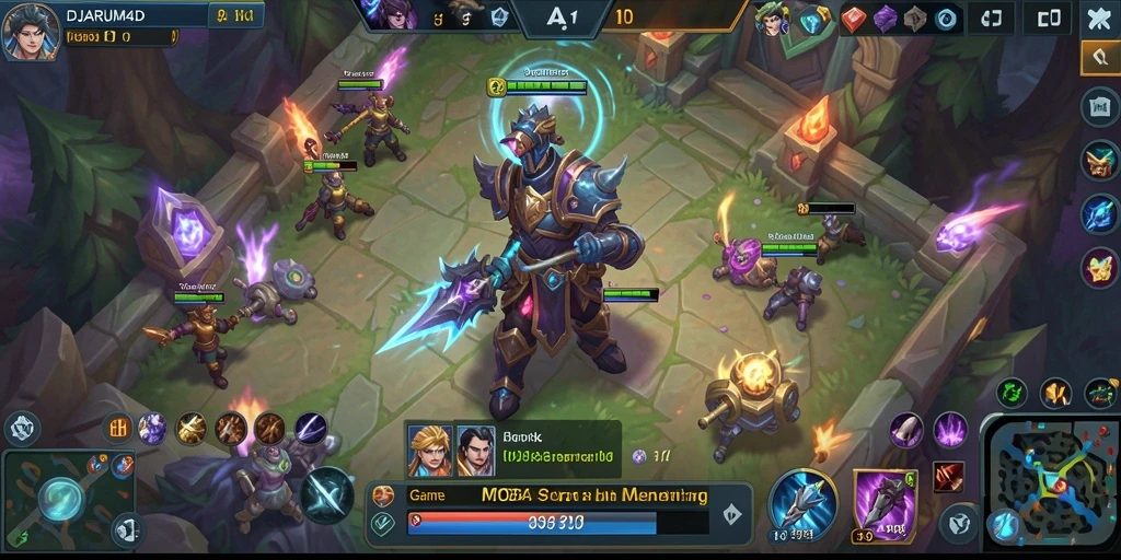 Screenshot gameplay DJARUM4D dengan aksi seru di medan perang.