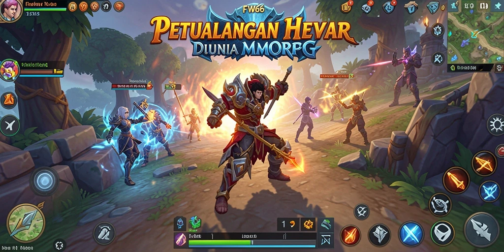 Tangkapan layar menunjukkan pertempuran mendebarkan di dunia FW66.