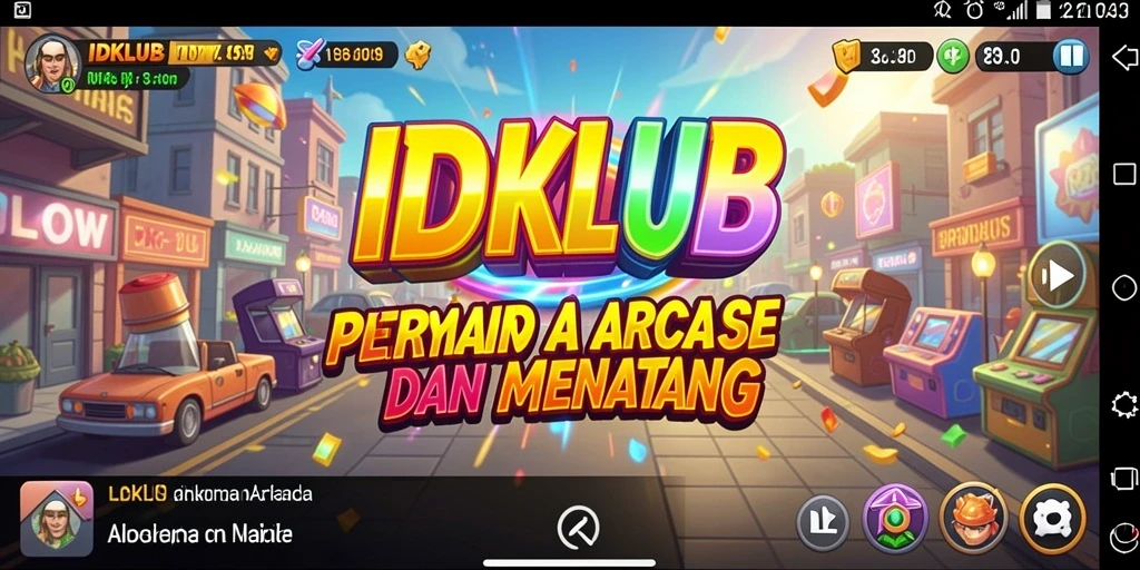 Gameplay seru IDKLUB dengan berbagai tantangan arcade.