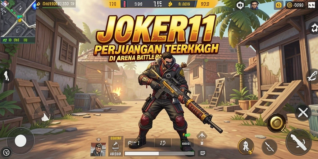 Gameplay seru JOKER11 dalam aksi battle royale yang mendebarkan.