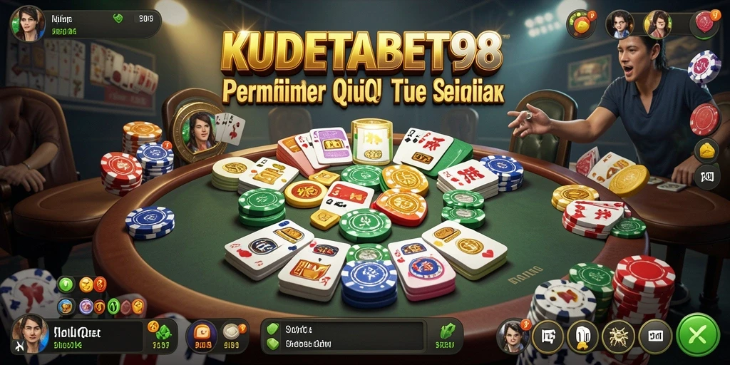 Screenshot KUDETABET98 menampilkan momen seru permainan QiuQiu.