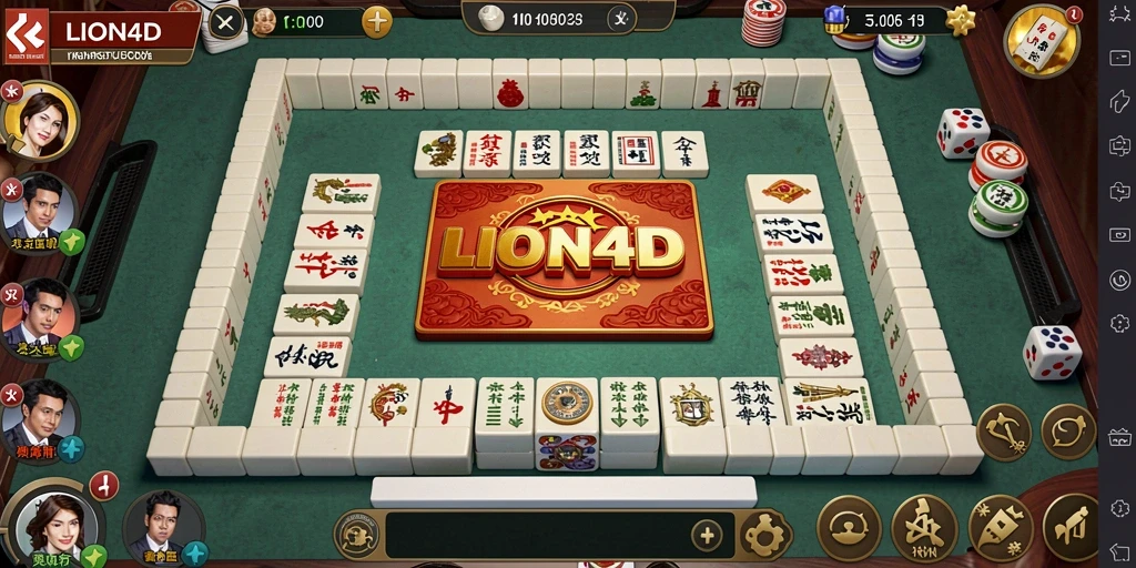 Tampilkan screenshot dari gameplay seru Mahjong di LION4D.