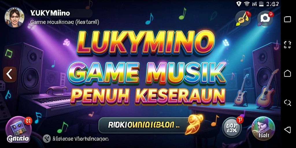 Tampilan gameplay menampilkan interaksi seru dengan musik.