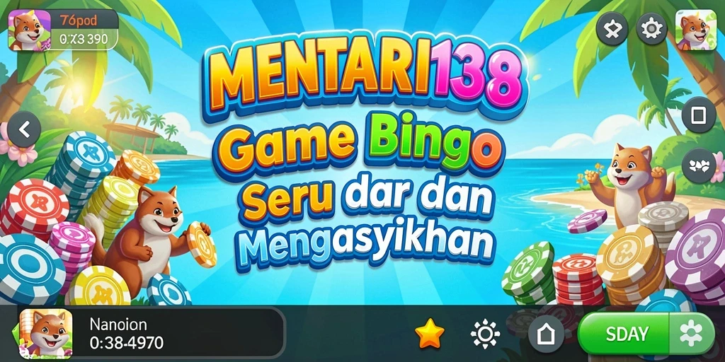 Tampilan gameplay seru dari MENTARI138 yang penuh warna.