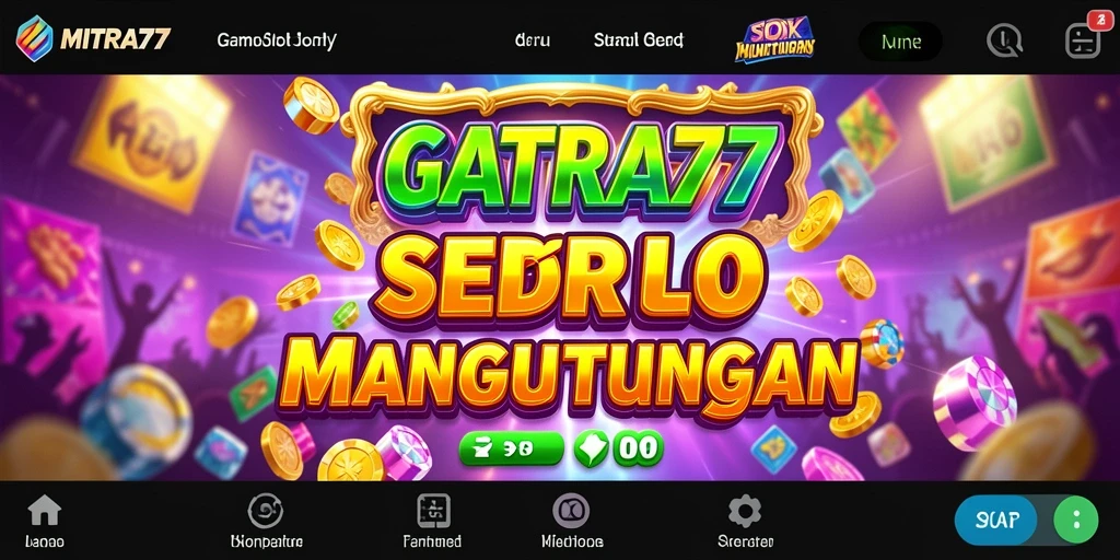 Tampilan gameplay Slot menarik di MITRA77 dengan berbagai tema.