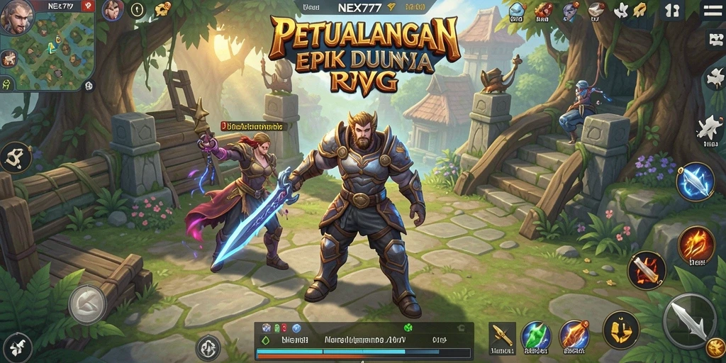 Tampilan gameplay NEX777 yang epik dan penuh aksi.
