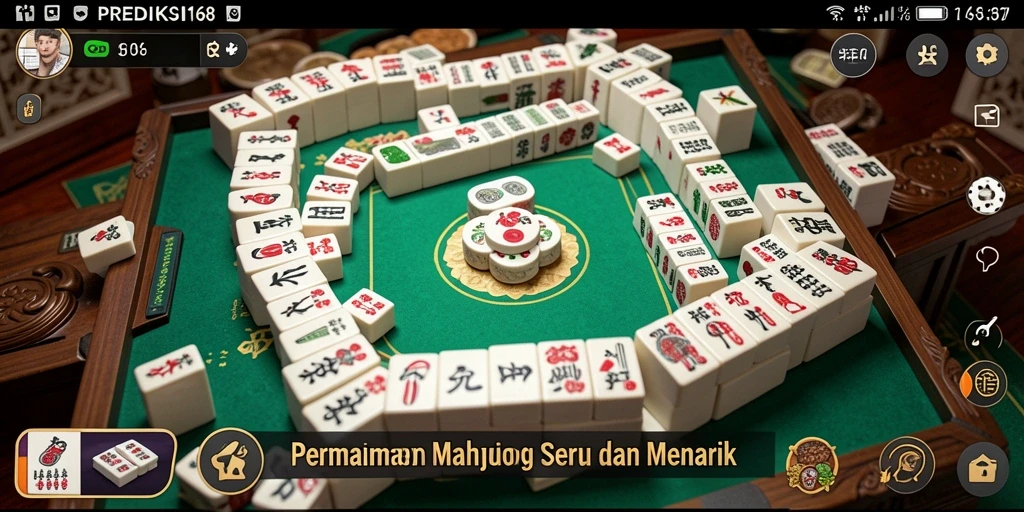 Tampilan gameplay menyenangkan dalam PREDIKSI168, menampilkan keindahan Mahjong.