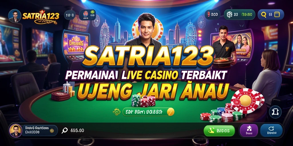 Screenshot SATRIA123 menampilkan gameplay Live Casino yang mendebarkan dan interaktif.